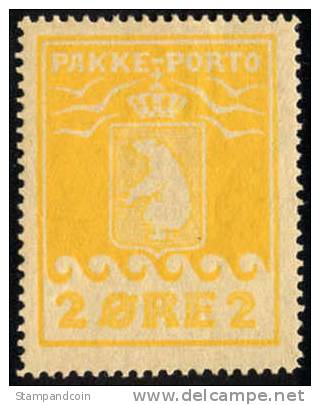 Greenland Q2 Mint Hinged 2o Parcel Post From 1916-24 - Spoorwegzegels
