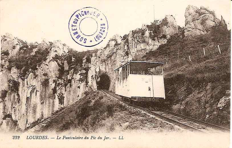 FUNICULAIRE DU PIC DU JER LOURDES (BEAU PLAN) REF 17539 - Funiculaires