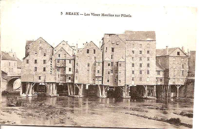 MEAUX LES VIEUX MOULINS SUR PILOTIS REF 17549 - Moulins à Eau