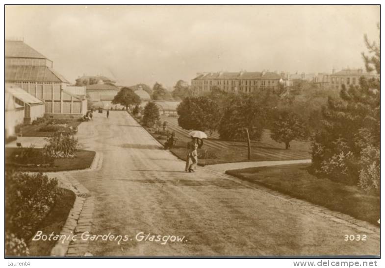 (1) Old England Postcard - Carte De Grande Bretagne Ancienne - Glasgow Botanic Gardens - Lanarkshire / Glasgow