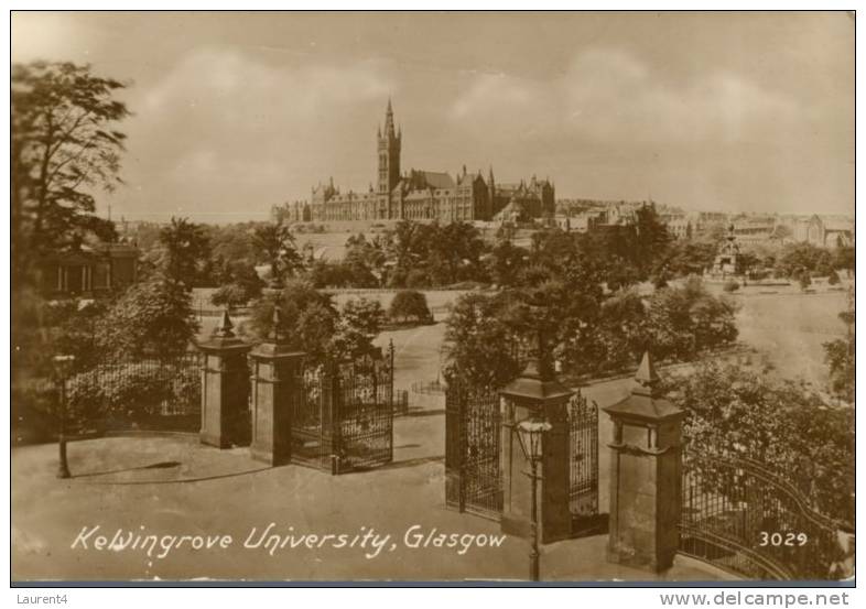 (1) Old England Postcard - Carte De Grande Bretagne Ancienne - Glasgow Kelvingrove University - Lanarkshire / Glasgow