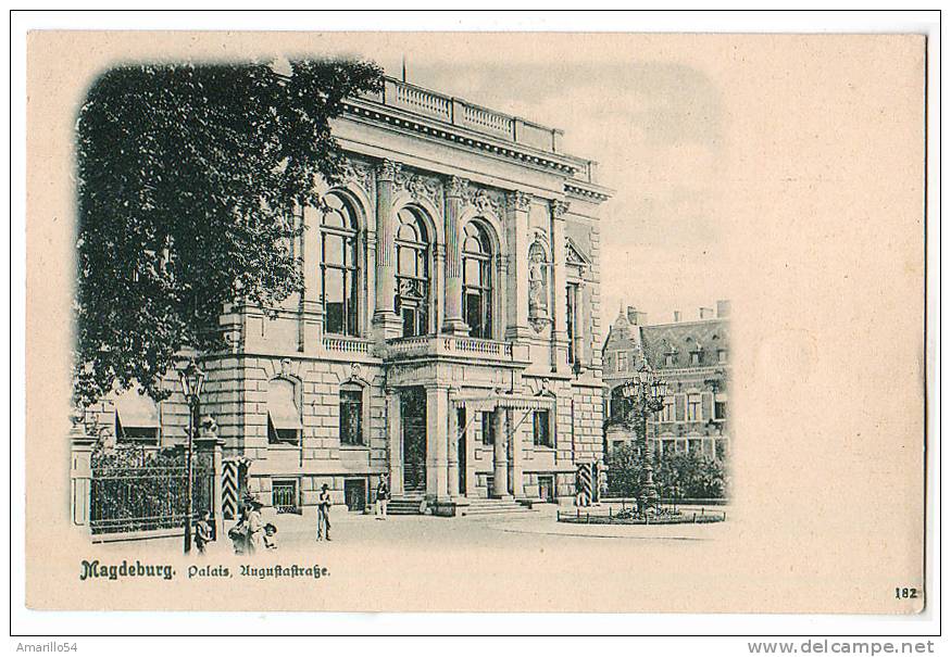 RAR Magdeburg - Palais, Augustusstrasse Um 1900 ! - Maagdenburg