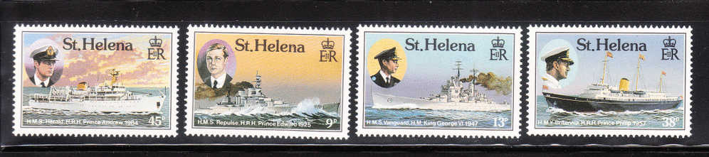 St Helena 1987 Ships Of Royal Visitors MNH - Sainte-Hélène