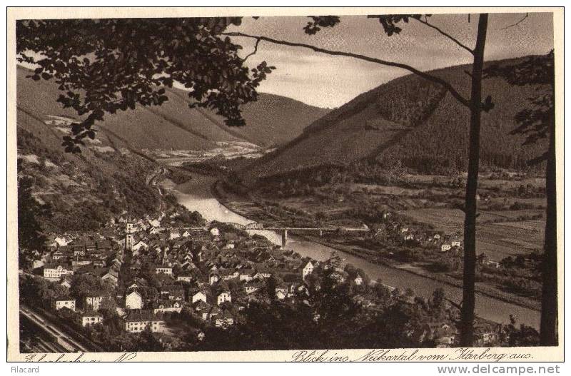 5907    Germania  Eberbach   Blick  Ins  Neckartal  Vom  Itterberg Aus  VG  1931 - Eberbach