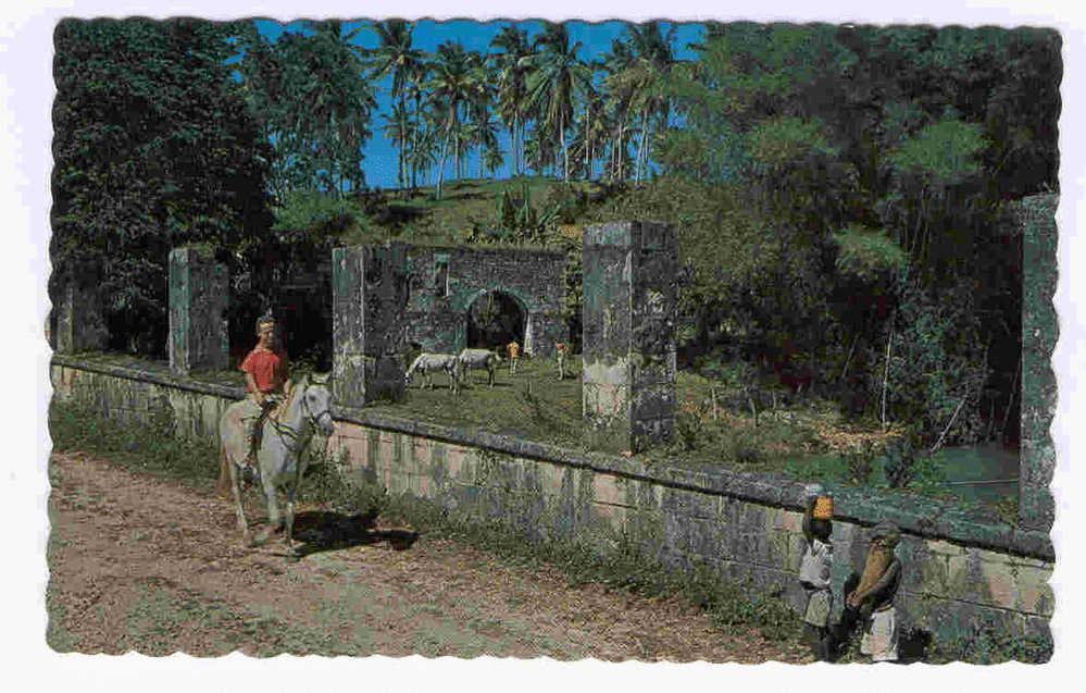 JAMAIQUE  Abandoned Buildings On Old Sugar Mill Of Slave Era - Jamaica