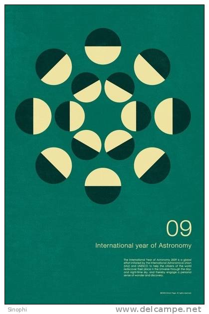 K - YA - 5  @     International Year Of Astronomy     ( Postal Stationery , Articles Postaux ) - Sterrenkunde
