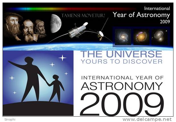 K - YA - 14  @  Galileo Galilei    International Year Of Astronomy     ( Postal Stationery , Articles Postaux ) - Astronomie