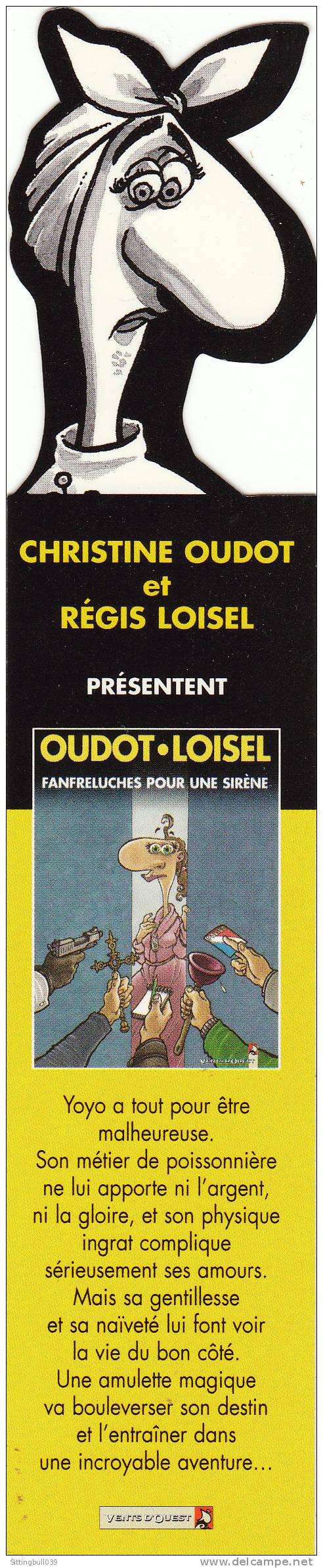 LOISEL - OUDOT. MARQUE-PAGE PUB Pour La Sortie De FANFRELUCHES POUR UNE SIRÈNE. 2001 - Bookmarks