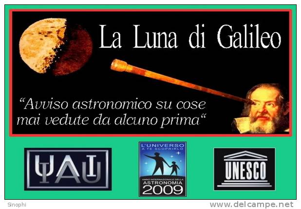 K - GG - 51 @     Astronomy  Galileo Galilei   ( Postal Stationery , Articles Postaux ) - Astronomie