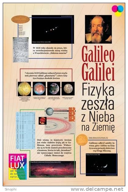 K - GG - 56 @     Astronomy  Galileo Galilei   ( Postal Stationery , Articles Postaux ) - Astronomie