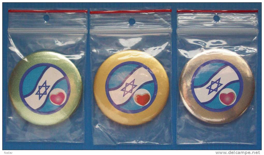 The Souvenir Badges With Strong Magnets #363 &ndash; Flag Of Israel. - Magnets