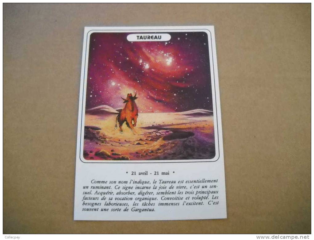 CP HOROSCOPE  ASTROLOGIE Signe Du Zodiaque TAUREAU Dessin Alain Victor N°2202/2 - Astrologie