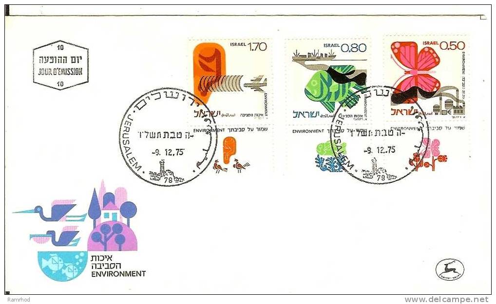 ISRAEL 1975 FDC ENVIRONMENT - FDC