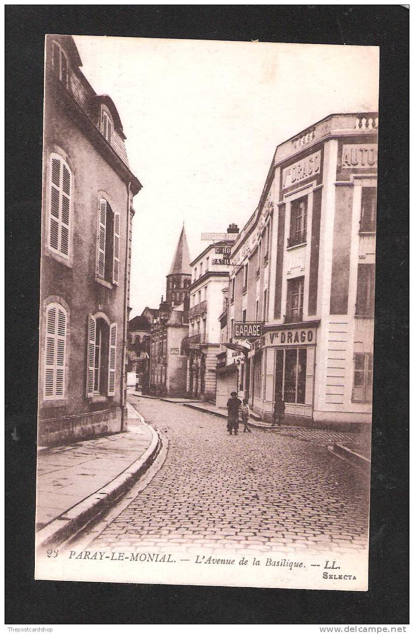 CPA No.23 PARAY-LE-MONIAL L'AVENUE DE LA BASILIQUE LL LOUIS LEVY SELECTA PARAY LE MONIAL - Paray Le Monial