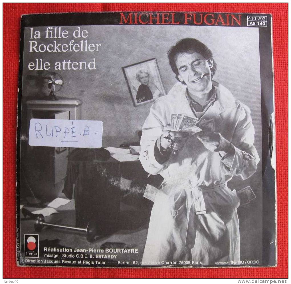 La Fille De Rockefeller / Elle Attend Michel Fugain 45 Tours - 45 Rpm - Maxi-Single