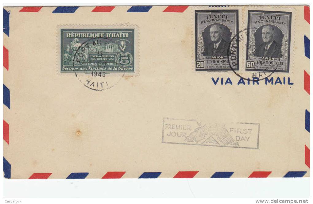 M)1948,HAITI FIRST DAY COVER “ROOSVELT”.- - Haiti