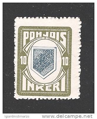 INGRIA (FINLANDIA) - 1920 - SOGGETTI VARI - VALORE DA 10 P. - NUOVO S.T.L. - IN BUONE CONDIZIONI. - Local Post Stamps