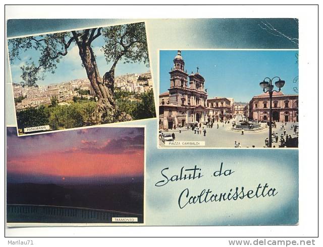 290 Sicilia CALTANISSETTA Saluti 1968 Viaggiata - Caltanissetta