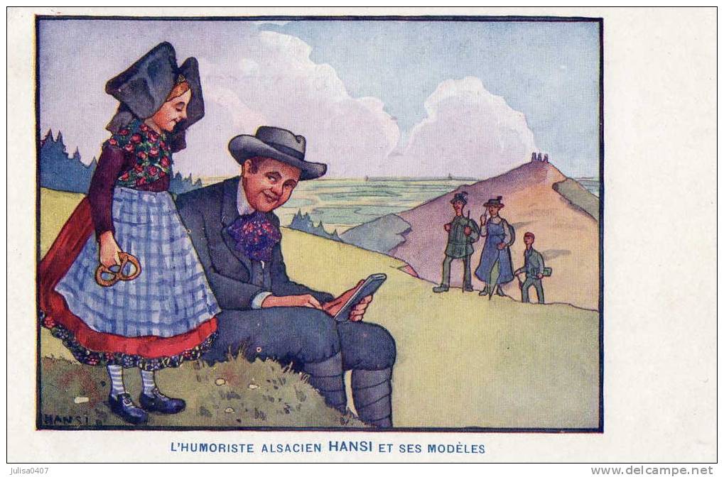 HANSI Carte IllustréeHansi Et Ses Modèles - Hansi