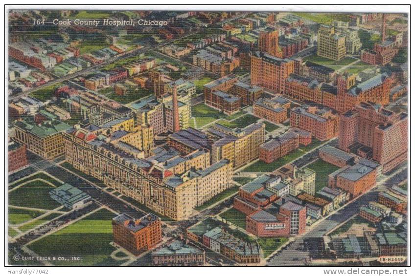 U.S.A. - ILLINOIS - CHICAGO - COOK COUNTY HOSPITAL - AERIAL - 1941 - Chicago