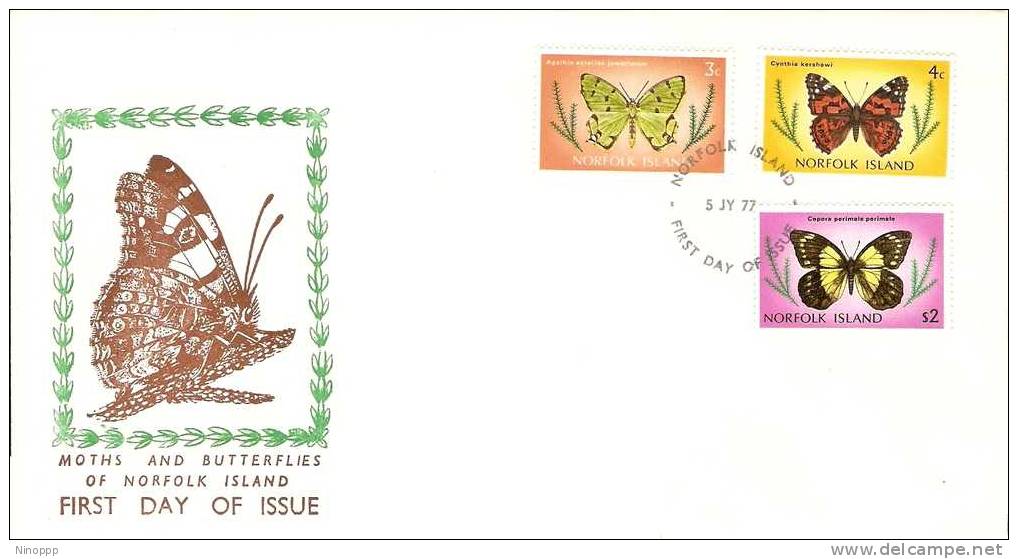 Norfolk Island-1977 Butterflies  FDC - Butterflies