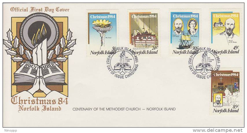 Norfolk Island-1984 Christmas FDC - Norfolk Island