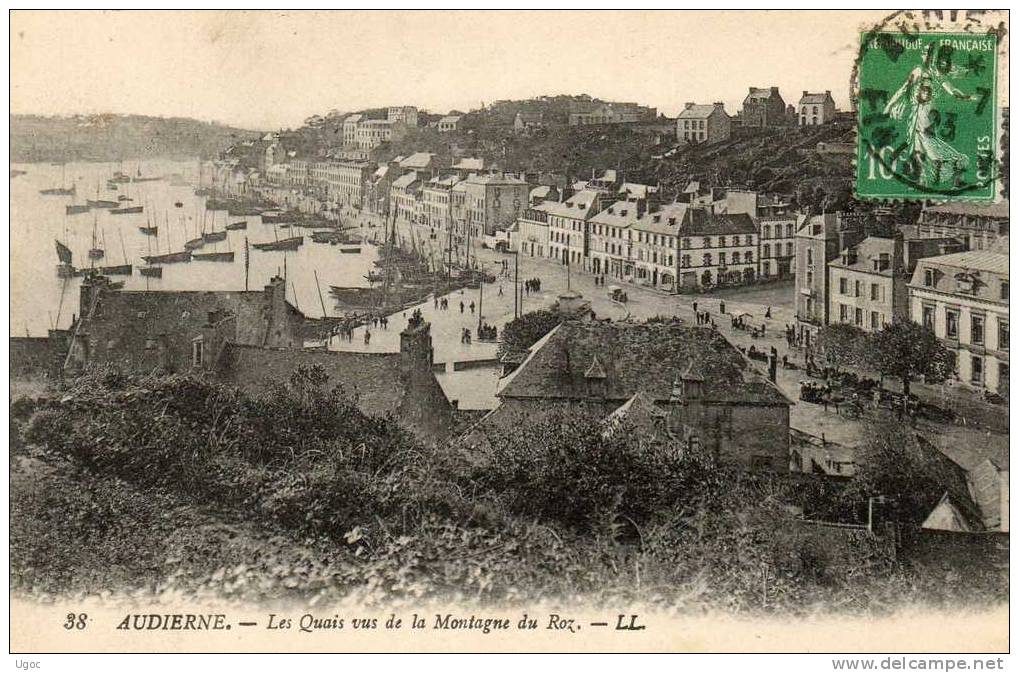 CPA - 29 - AUDIERNE - Les Quais Vus De La Montagne Du Roz  - 525 - Audierne