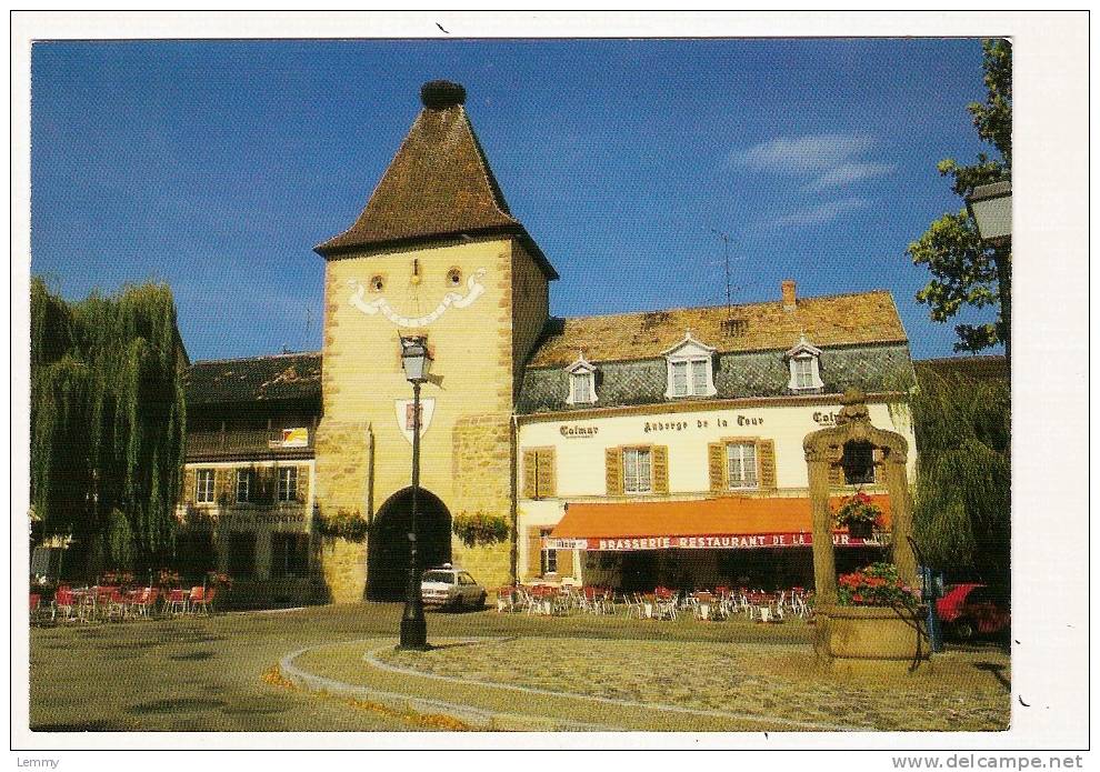 68 - TURCKHEIM -  PORTE DE FRANCE - BRASSERIE RESTAURANT AUBERGE DE LA COUR -Ed. HANSI , BENFELD - Turckheim