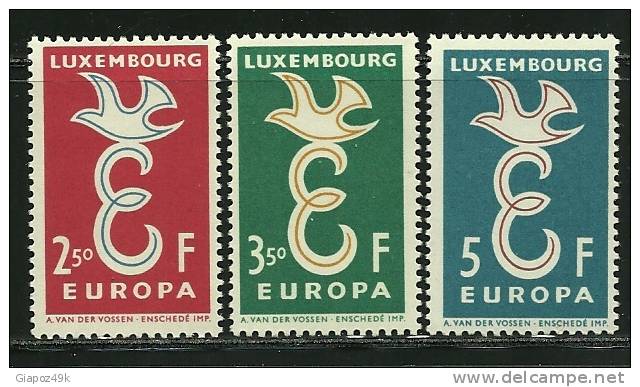 ● EUROPA - 1958 - LUSSEMBURGO - N. 548 / 50 ** , Serie Completa - Cat. ? €  - Lotto N. 4 - 1958