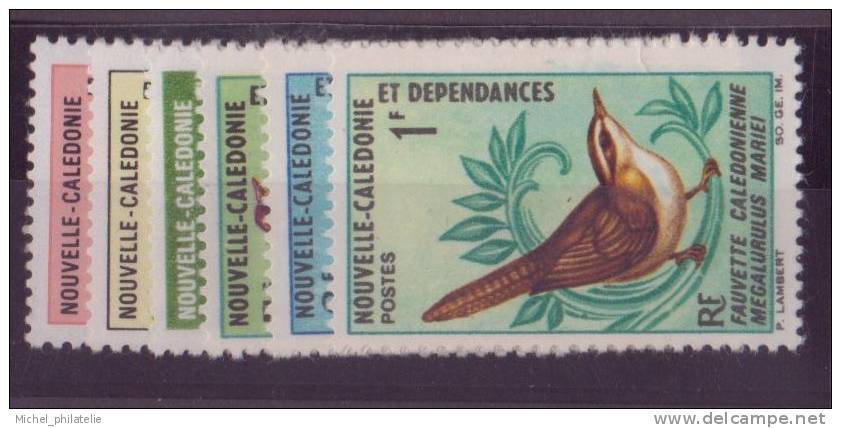 NOUVELLE-CALADONIE N° 345/350** NEUF  SANS CHARNIERE  OISEAUX - Neufs