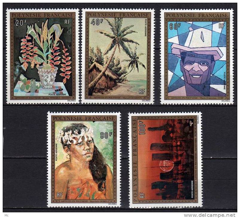 Polynésie Serie PA N° 84 / 88 Luxe ** - Unused Stamps