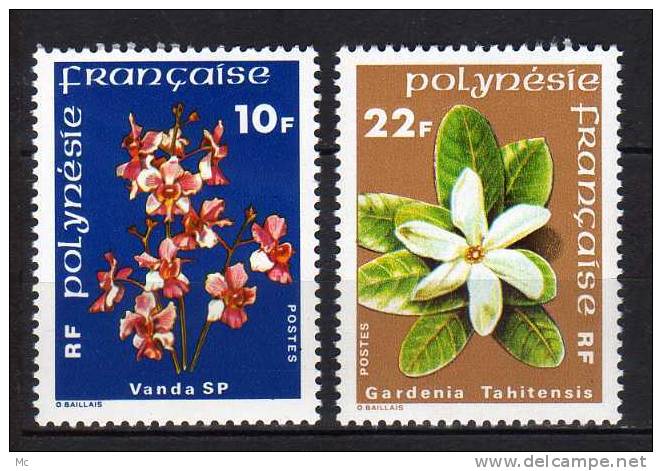 Polynésie Serie N° 128 / 129  Luxe ** - Unused Stamps