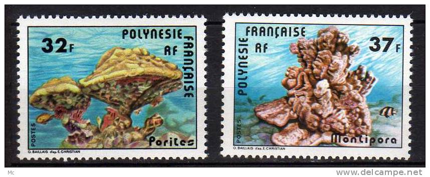 Polynésie  Serie N° 130 / 131 Luxe ** - Unused Stamps