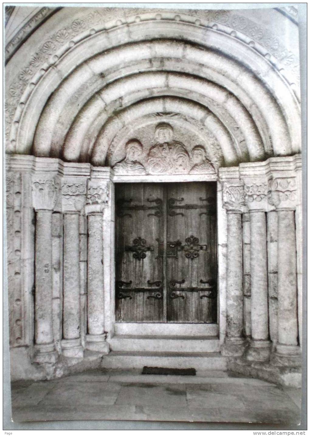 Brenz,Galluskirche,romanische Säulenbasilika,Portal Im Paradies,1960-1969 - Heidenheim