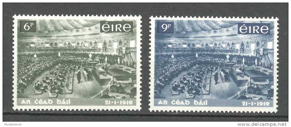 Ireland 1969 Mi. 228-29 National Parliament 50 Years Anniversary Complete Set MH* - Ongebruikt