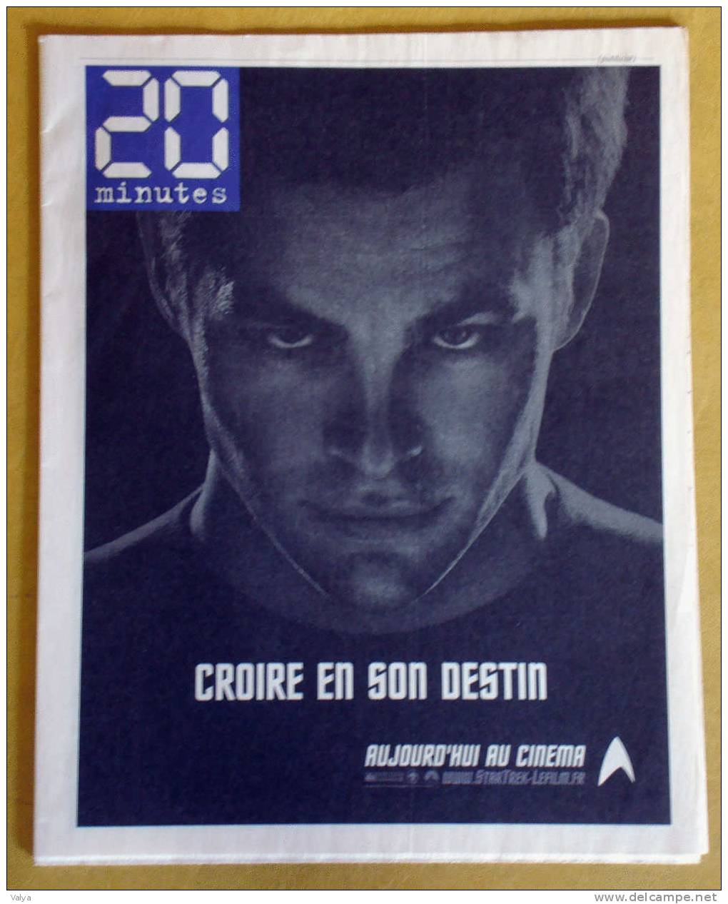 Publicités Pour La Sortie Du Film De STAR TREK Avec Daniel Craig Dans Le Journal 20 MINUTES - Publicidad