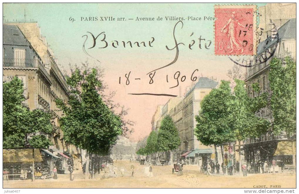 PARIS (XVII) Avenue De Villiers Place Pereire - Arrondissement: 17