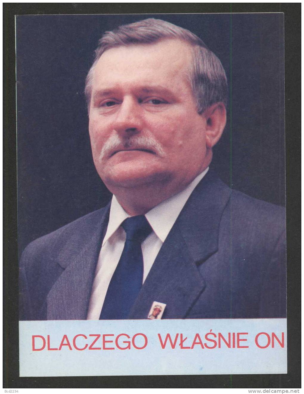 POLAND 1990 LECH WALESA NOBEL PEACE PRIZE WINNER SOLIDARITY SOLIDARNOSC  PRESIDENTIAL CAMPAIGN PAMPHLET APPROX 20 PAGES - Vignettes Solidarnosc