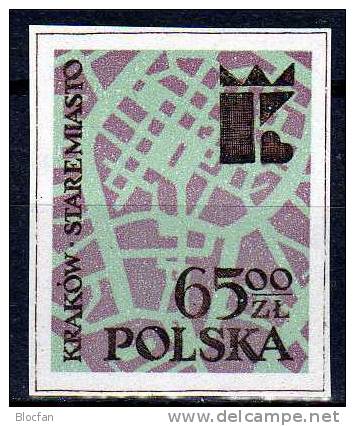 Historische Altstadt 1982 Krakau Polen 2843 Aus Block 90 ** 2€ Restaurierung Krakow M/s Architektur Bloc Sheet Bf Polska - Blocs & Hojas