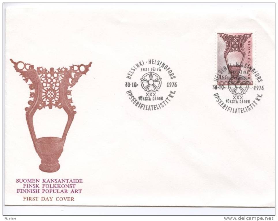 Finland FDC 3-1-1976 Finnish Ppular Art Wih Cachet - FDC