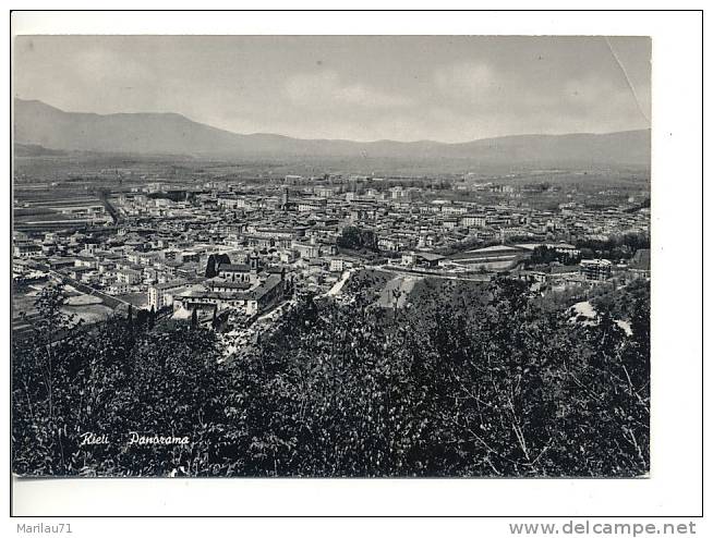 317 Lazio RIETI Panorama 1961 Viaggiata - Rieti