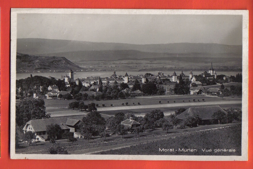 V707 Morat, Murten, Vue Générale.cachet Bern 1925 V. Steffisburg.Guggenheim 17407 P - Morat