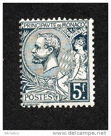 Monaco 1920/21 - N° 47 ** (voir Verso) - Unused Stamps