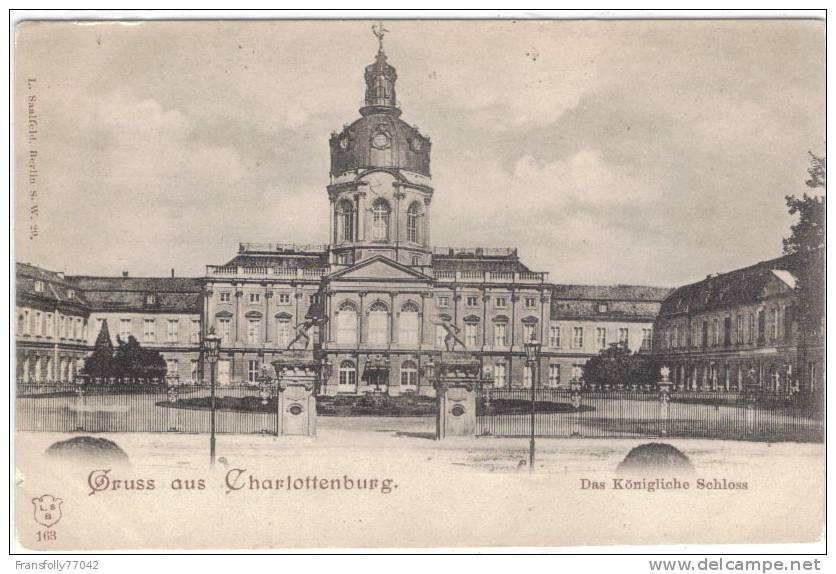 GERMANY - BERLIN - CHARLOTTENBURG - Das Konigliche Schloss - CIRCA - 1900 - Charlottenburg