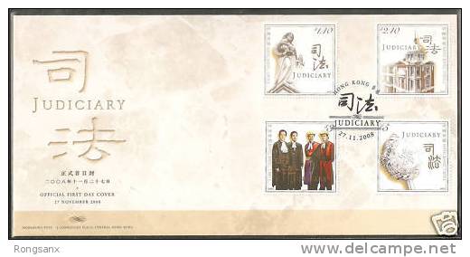 2008 Hong Kong Judiciary Stamp FDC Judicial Robes - FDC