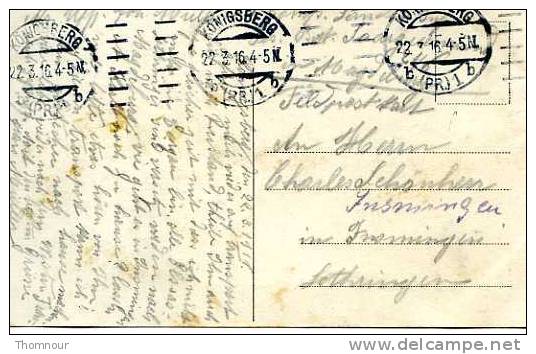 - KÖNIGSBERG I. Pr.  -  Börse  - 1916  -  BELLE CARTE ANIMEE  - Feldpost  - - Pommern