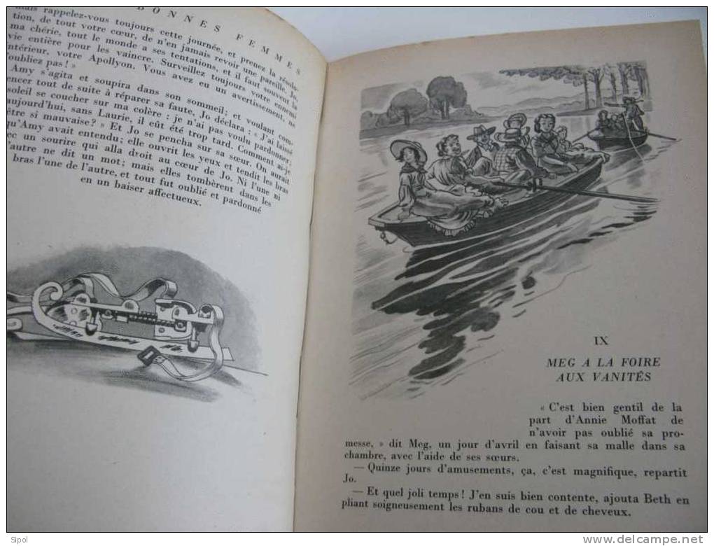 Petites Bonnes Femmes  - Louisa M.Alcott- Edition 1951 - 198 Pages 21x 15.5 Cm - Bibliothèque Rouge Et Or