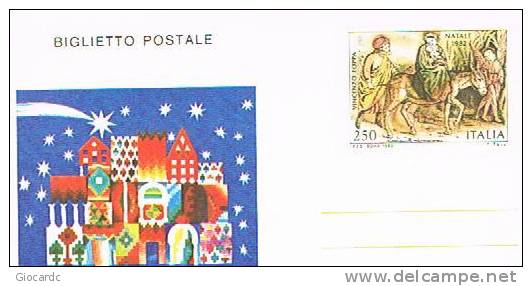 ITALIA  -  SASS.15 BIGLIETTO  POSTALE  - 1982 NATALE: FUGA IN EGITTO (V. FOPPA), PINACOTECA DI BRERA - RIF. 10043 - Postwaardestukken