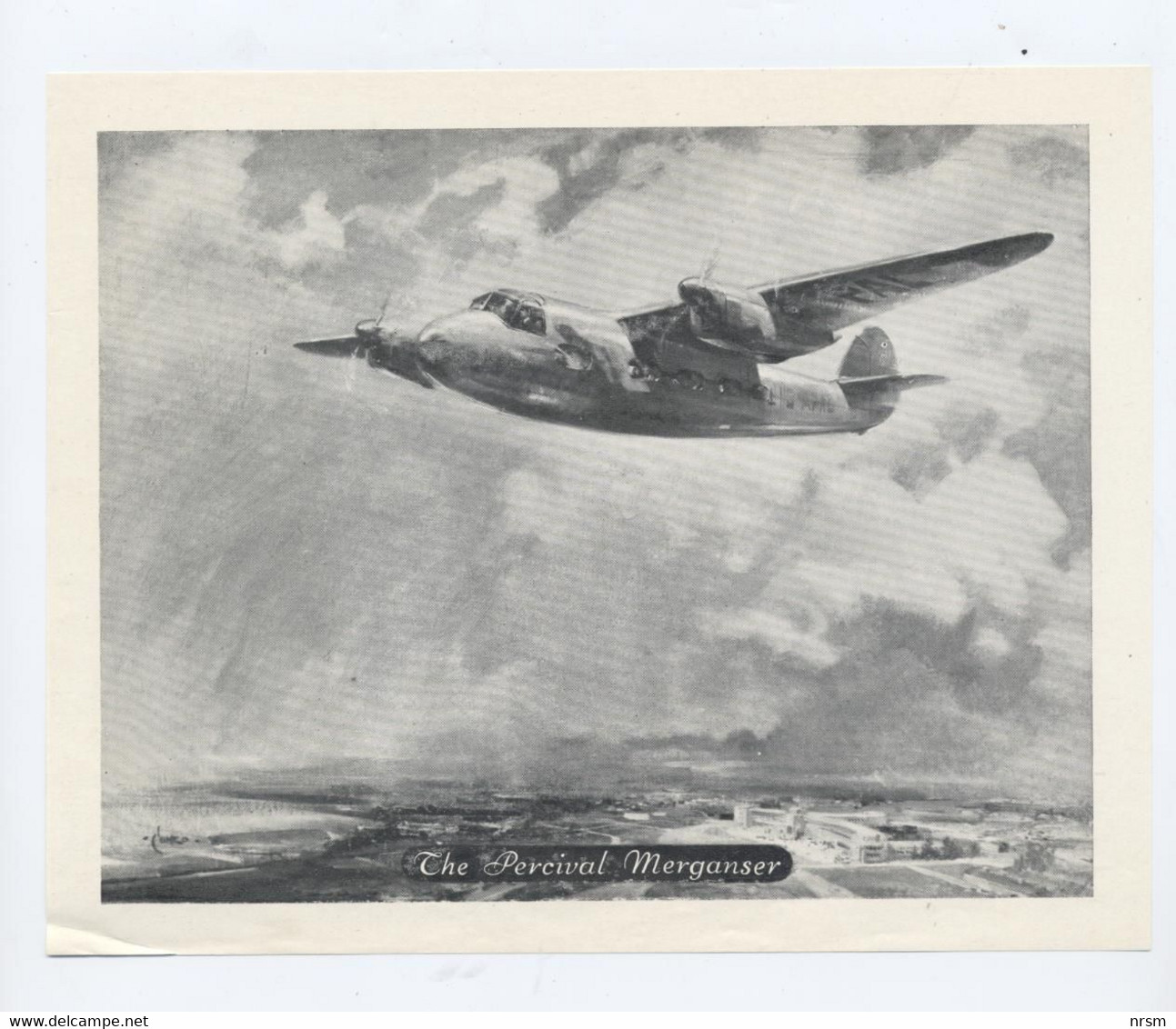 AVIATION / Avion PERCIVAL MERGANSER (TITANINE) - Publicités