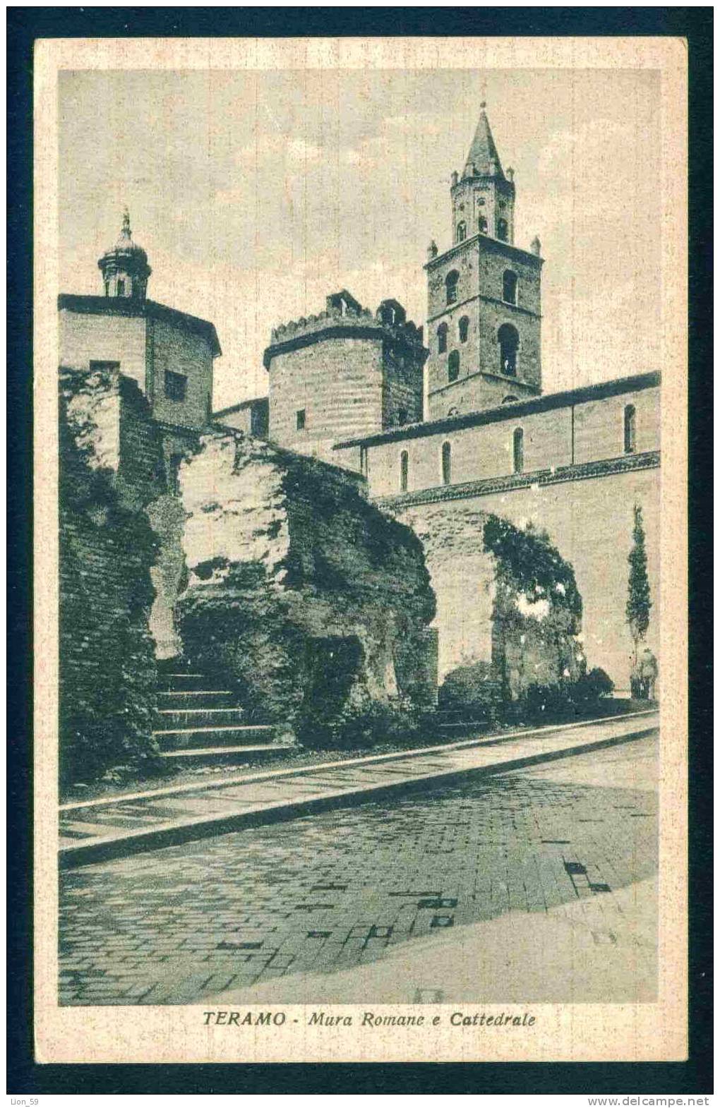 TERAMO - MURA ROMANE E CATTEDRALE - Italia Italy Italie Italien Italie 55529 - Teramo